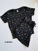 ست کراپ و شلوارک اچ اند ام طرحدار زنانه